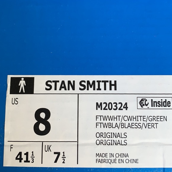 ADIDAS STAN SMITH MENS FTWWHT/FTWWHT/GREEN - Picture 16 of 16